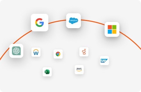 Coordena fluxos de trabalho em todos os aplicativos